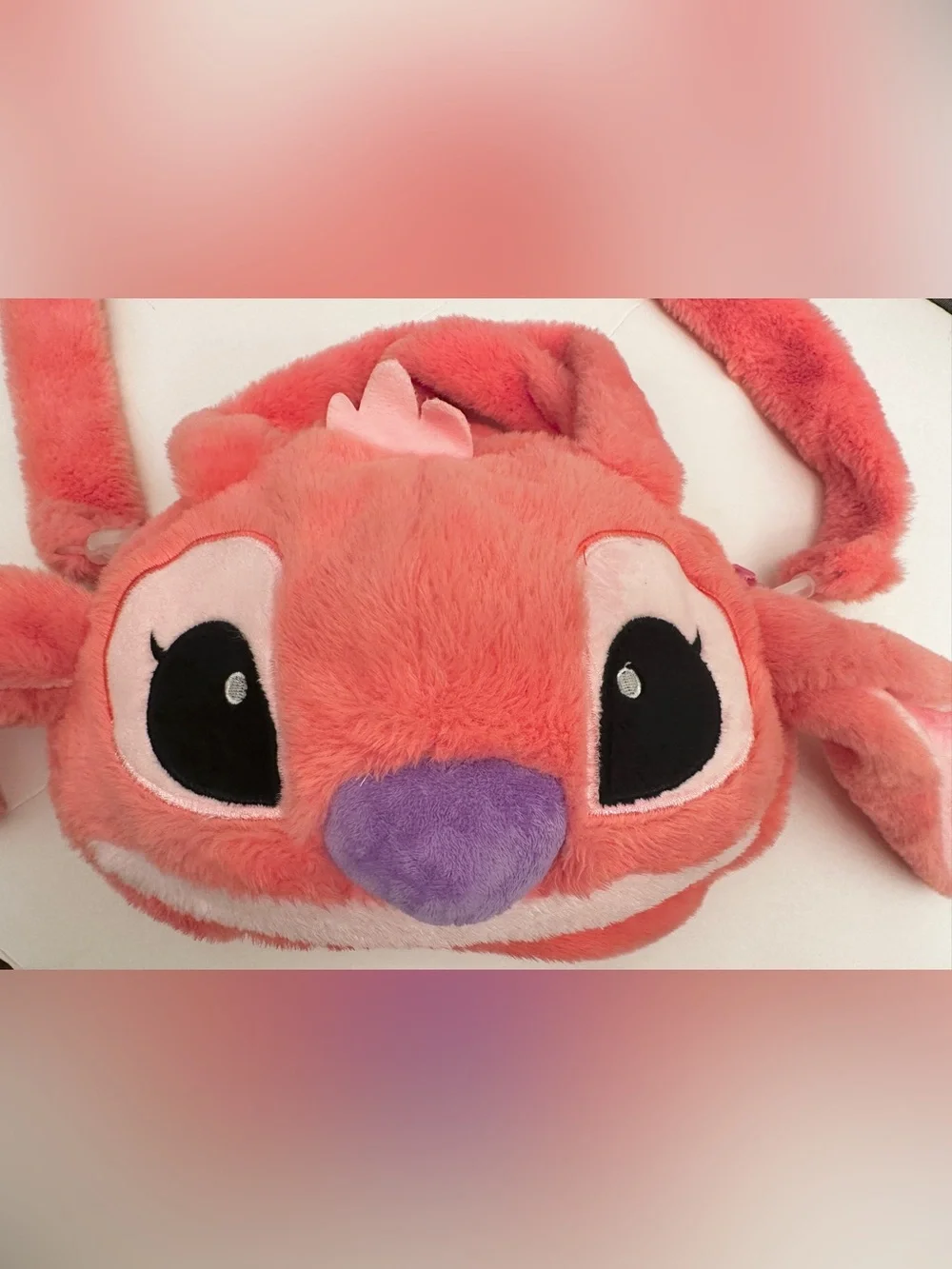 Pink Plush Bunny Handbag - Cute Character Purse